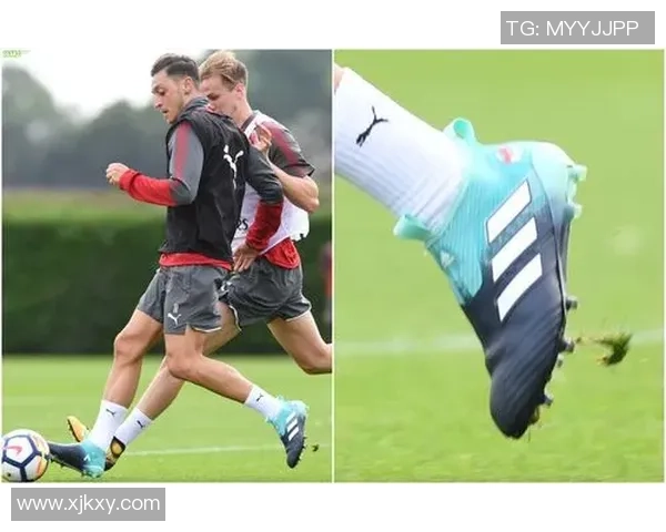 球星穿着足球鞋奔跑在绿茵场上的英姿尽显魅力